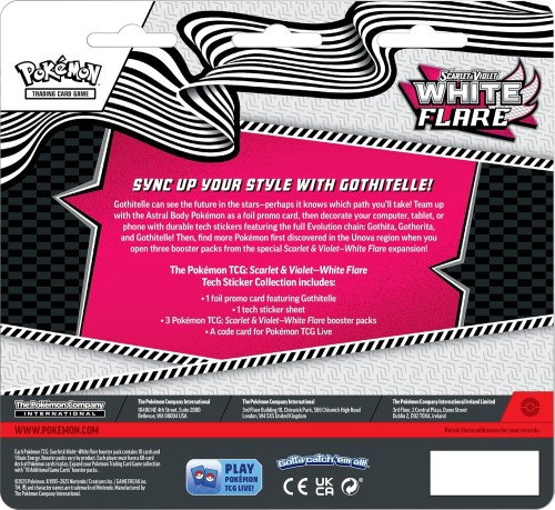 White Flare Tech Sticker Gothitelle (Karty Pokemon TCG)