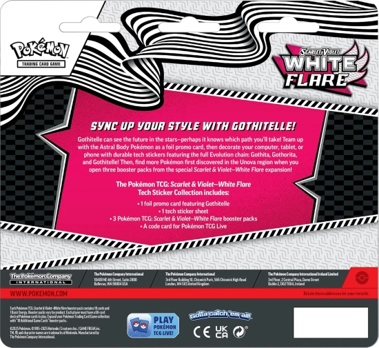 White Flare Tech Sticker Gothitelle (Karty Pokemon TCG)