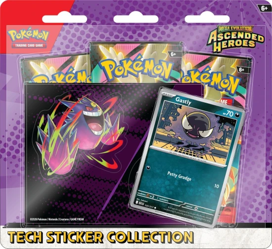 scended Heroes Tech Sticker Gastly / Mega Gengar (Karty Pokemon TCG)