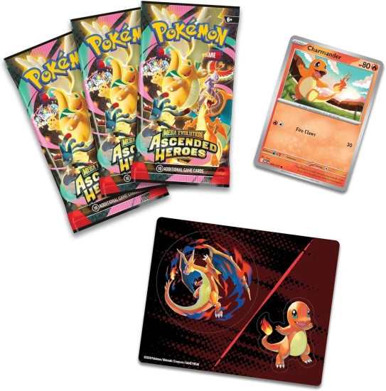Ascended Heroes Tech Sticker Charmander / Mega Charizard Y (Karty Pokemon TCG)