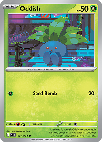 Karta Pokemon 001 94 Oddish [Phantasmal Flames].JPG