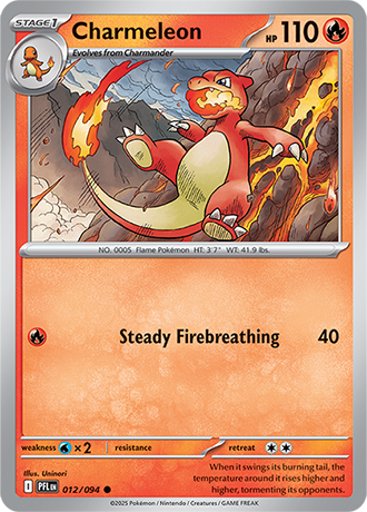Karta Pokemon 012 94 Charmeleon [Phantasmal Flames].JPG