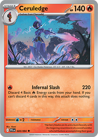 Karta Pokemon 020 94 Ceruledge [Phantasmal Flames].JPG