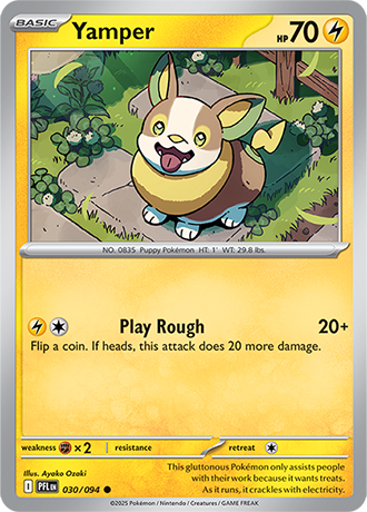 Karta Pokemon 030 94 Yamper [Phantasmal Flames].JPG