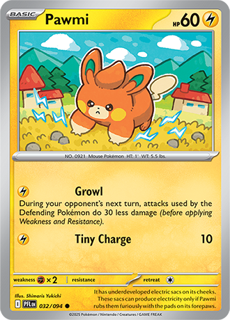Karta Pokemon 032 94 Pawmi [Phantasmal Flames].JPG