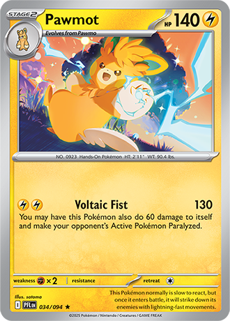 Karta Pokemon 034 94 Pawmot [Phantasmal Flames].JPG
