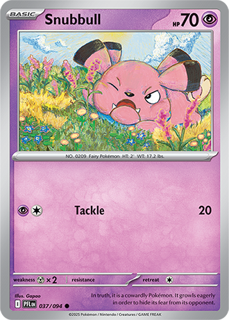 Karta Pokemon 037 94 Snubbull [Phantasmal Flames].JPG