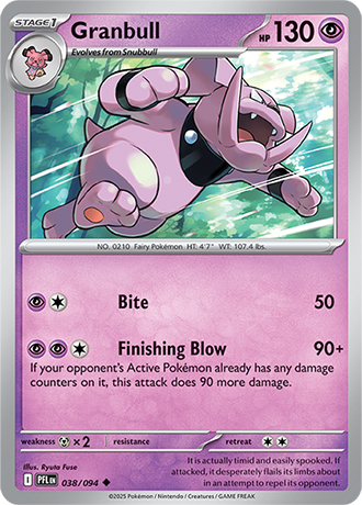 Karta Pokemon 038 94 Granbull [Phantasmal Flames].JPG