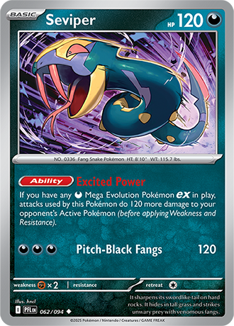 Karta Pokemon 062 94 Seviper [Phantasmal Flames].JPG