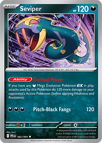 Karta Pokemon 062 94 Seviper [Phantasmal Flames].JPG