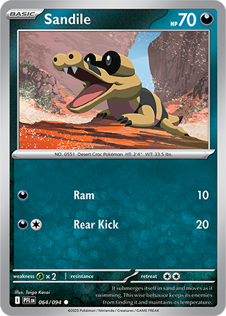 Karta Pokemon 064 94 Sandile [Phantasmal Flames].JPG
