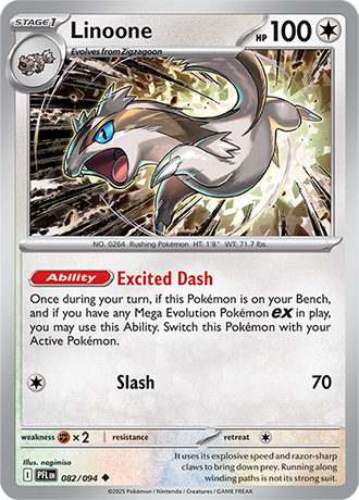 Karta Pokemon 082 94 Linoone [Phantasmal Flames].JPG