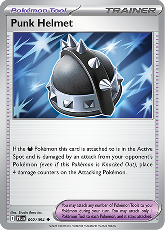 Karta Pokemon 092 94 Punk Helmet [Phantasmal Flames].JPG