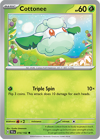 Karta Pokemon 014 162 Cottonee [Temporal Forces].JPG