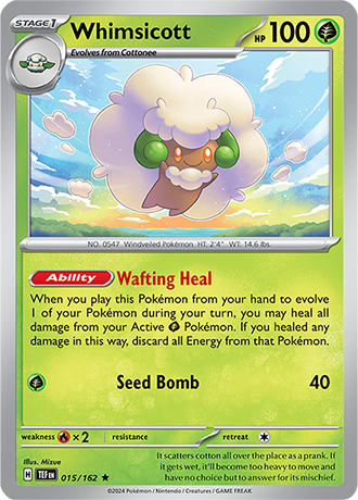 Karta Pokemon 015 162 Whimsicott [Temporal Forces].JPG