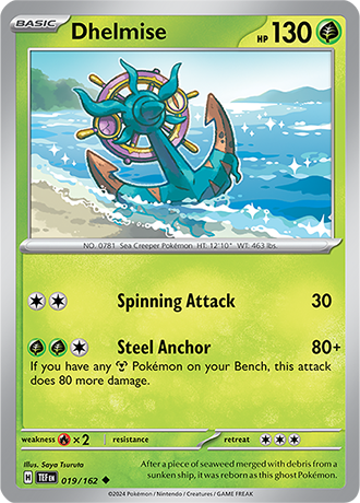 Karta Pokemon 019 162 Dhelmise [Temporal Forces].JPG
