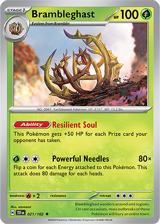 Karta Pokemon 021 162 Brambleghast [Temporal Forces].JPG