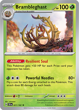 Karta Pokemon 021 162 Brambleghast [Temporal Forces].JPG