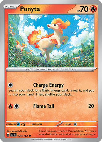 Karta Pokemon 026 162 Ponyta [Temporal Forces].JPG