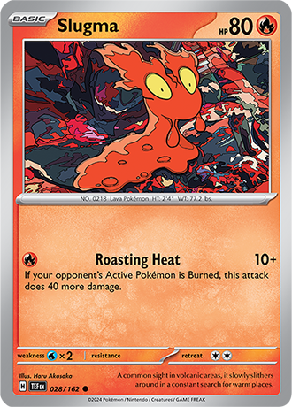 Karta Pokemon 028 162 Slugma [Temporal Forces].JPG