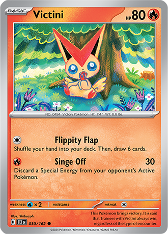 Karta Pokemon 030 162 Victini [Temporal Forces].JPG