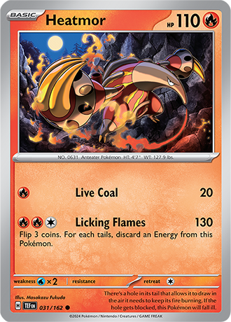 Karta Pokemon 031 162 Heatmor [Temporal Forces].JPG