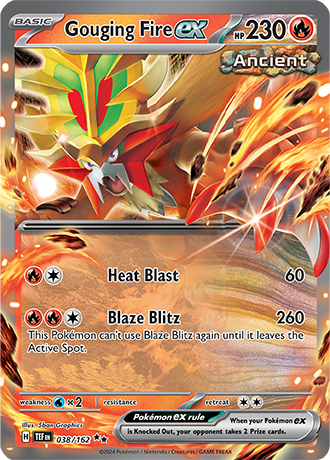 Karta Pokemon 038 162 Gouging Fire ex [Temporal Forces].JPG