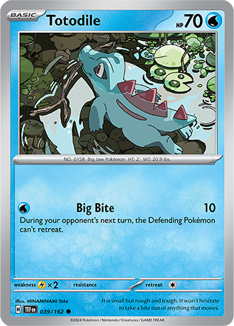 Karta Pokemon 039 162 Totodile [Temporal Forces].JPG