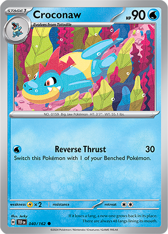 Karta Pokemon 040 162 Croconaw [Temporal Forces].JPG