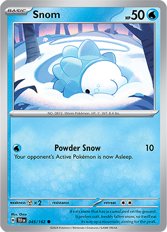 Karta Pokemon 045 162 Snom [Temporal Forces].JPG