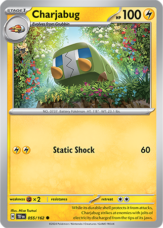 Karta Pokemon 055 162 Charjabug [Temporal Forces].JPG