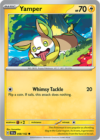 Karta Pokemon 058 162 Yamper [Temporal Forces].JPG