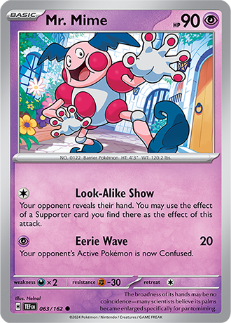 Karta Pokemon 063 162 Mr. Mime [Temporal Forces].JPG