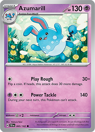 Karta Pokemon 065 162 Azumarill [Temporal Forces].JPG