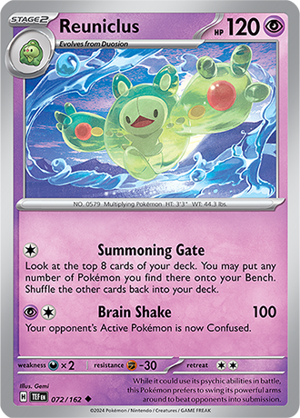 Karta Pokemon 072 162 Reuniclus [Temporal Forces].JPG