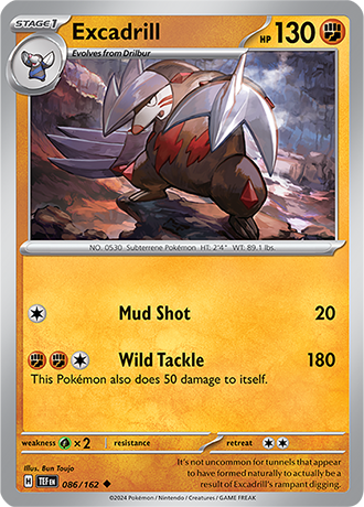 Karta Pokemon 086 162 Excadrill [Temporal Forces].JPG