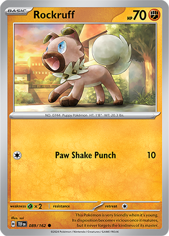 Karta Pokemon 089 162 Rockruff [Temporal Forces].JPG