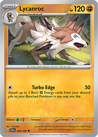 Karta Pokemon 090 162 Lycanroc [Temporal Forces].JPG