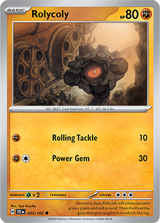 Karta Pokemon 093 162 Rolycoly [Temporal Forces].JPG