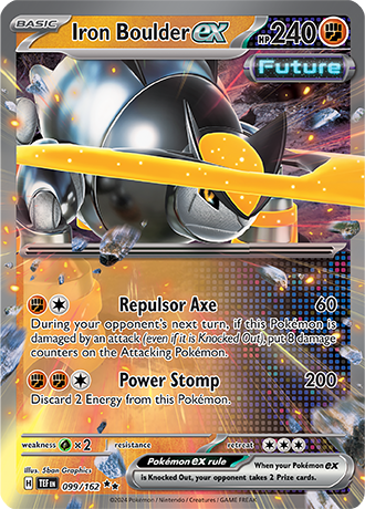 Karta Pokemon 099 162 Iron Boulder ex [Temporal Forces].JPG