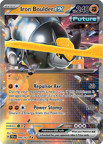 Karta Pokemon 099 162 Iron Boulder ex [Temporal Forces].JPG