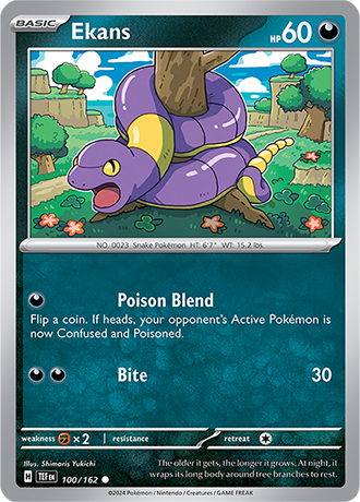 Karta Pokemon 100 162 Ekans [Temporal Forces].JPG