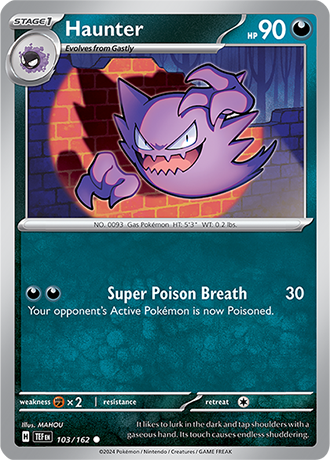 Karta Pokemon 103 162 Haunter [Temporal Forces].JPG