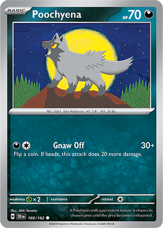 Karta Pokemon 105 162 Poochyena [Temporal Forces].JPG