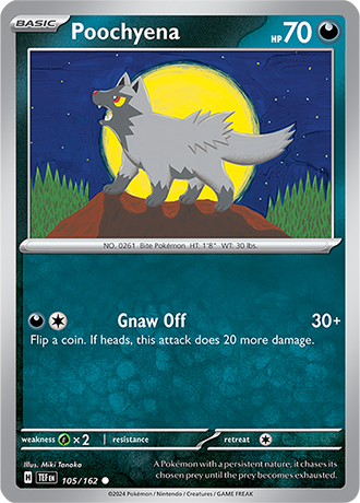 Karta Pokemon 105 162 Poochyena [Temporal Forces].JPG