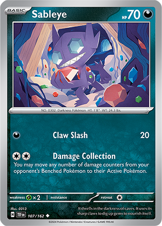 Karta Pokemon 107 162 Sableye [Temporal Forces].JPG