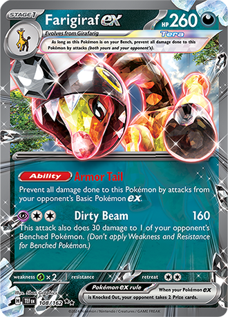 Karta Pokemon 108 162 Farigiraf ex [Temporal Forces].JPG