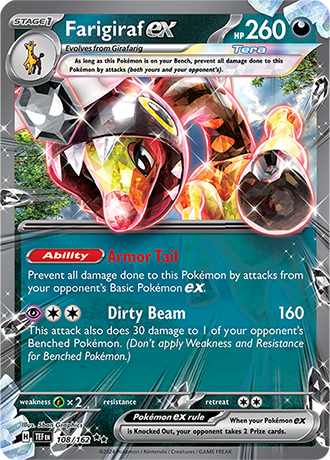Karta Pokemon 108 162 Farigiraf ex [Temporal Forces].JPG