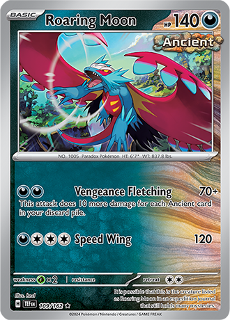 Karta Pokemon 109 162 Roaring Moon [Temporal Forces].JPG