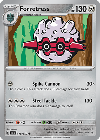 Karta Pokemon 110 162 Forretress [Temporal Forces].JPG